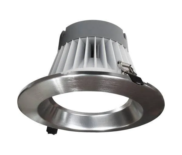 8-inch Nickel H/O Commercial Canless LED Downlight Kit