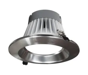 8-inch Nickel H/O Commercial Canless LED Downlight Kit