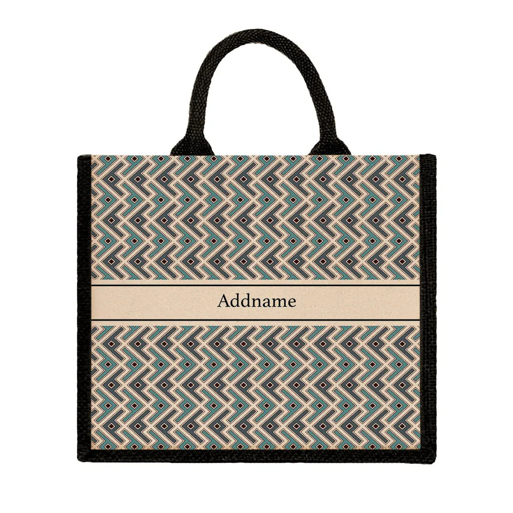 Ancient Mosaic Jute Tote Bag