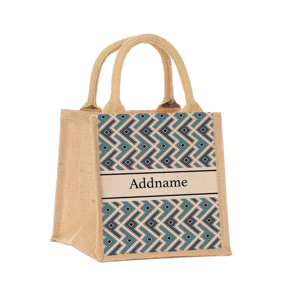 Ancient Mosaic Jute Tote Bag