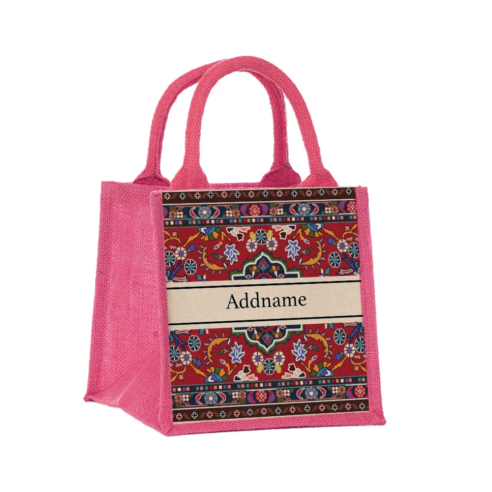 Arabesque Jute Tote Bag