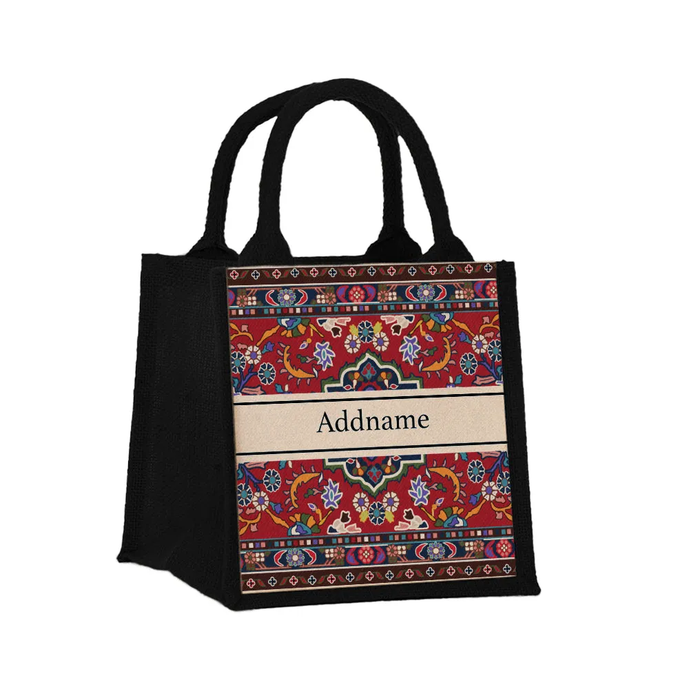 Arabesque Jute Tote Bag