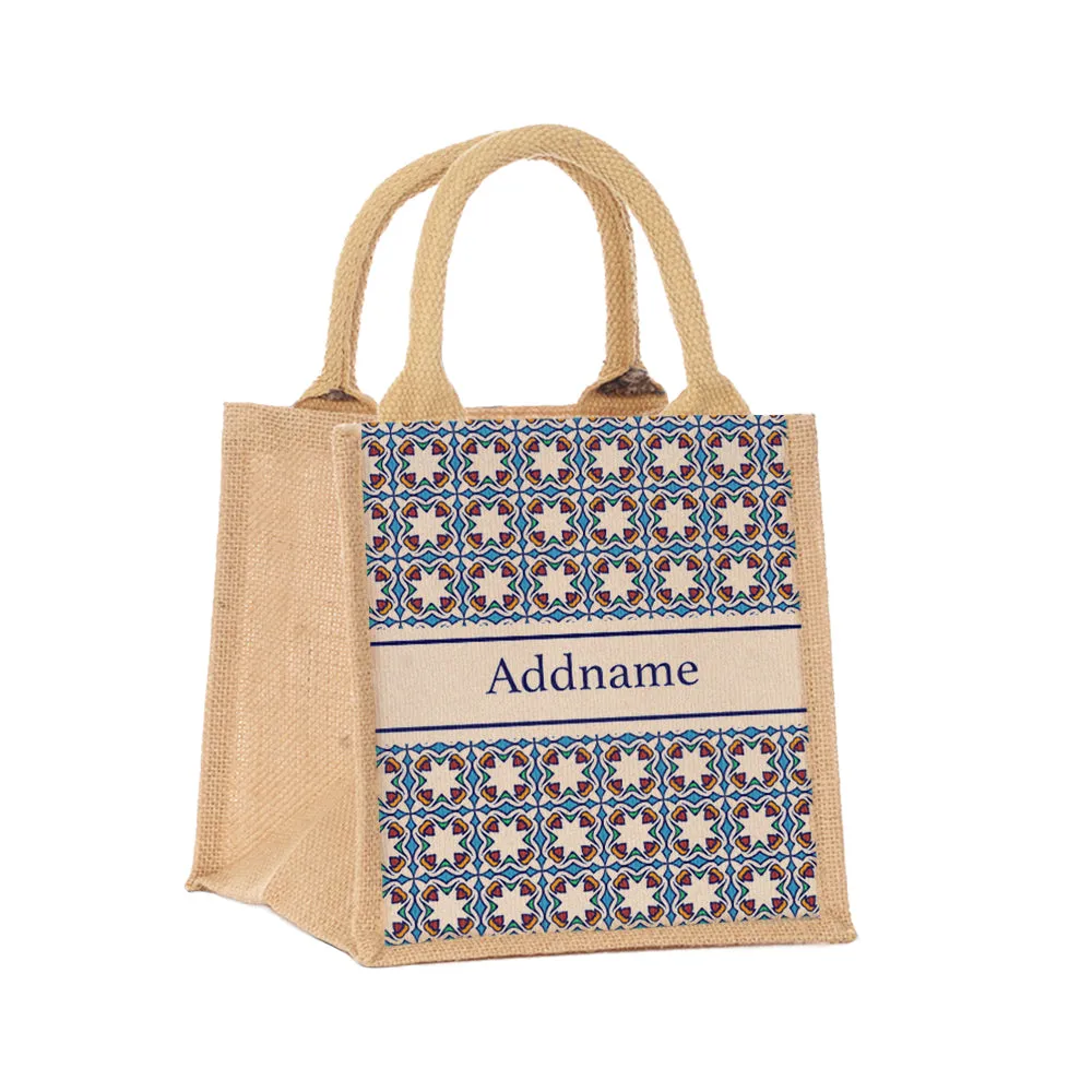 Arabesque Pied Jute Tote Bag