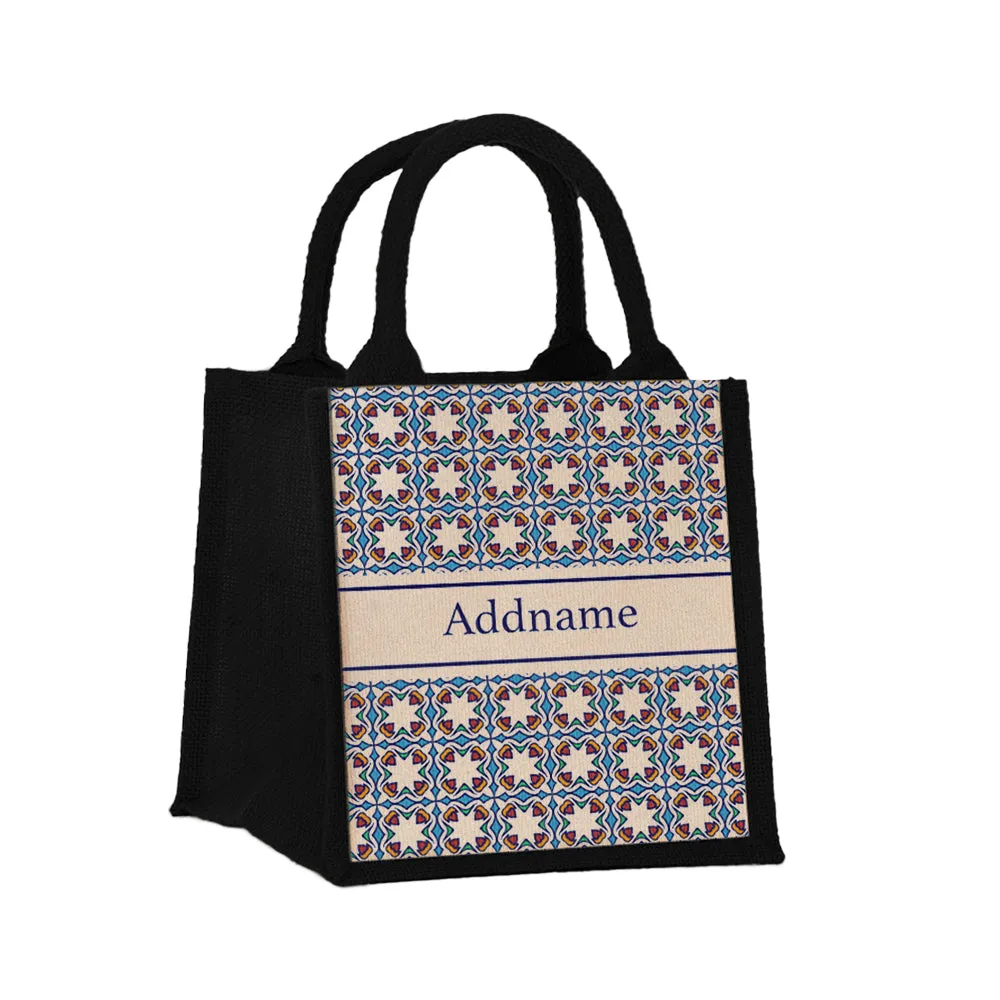 Arabesque Pied Jute Tote Bag