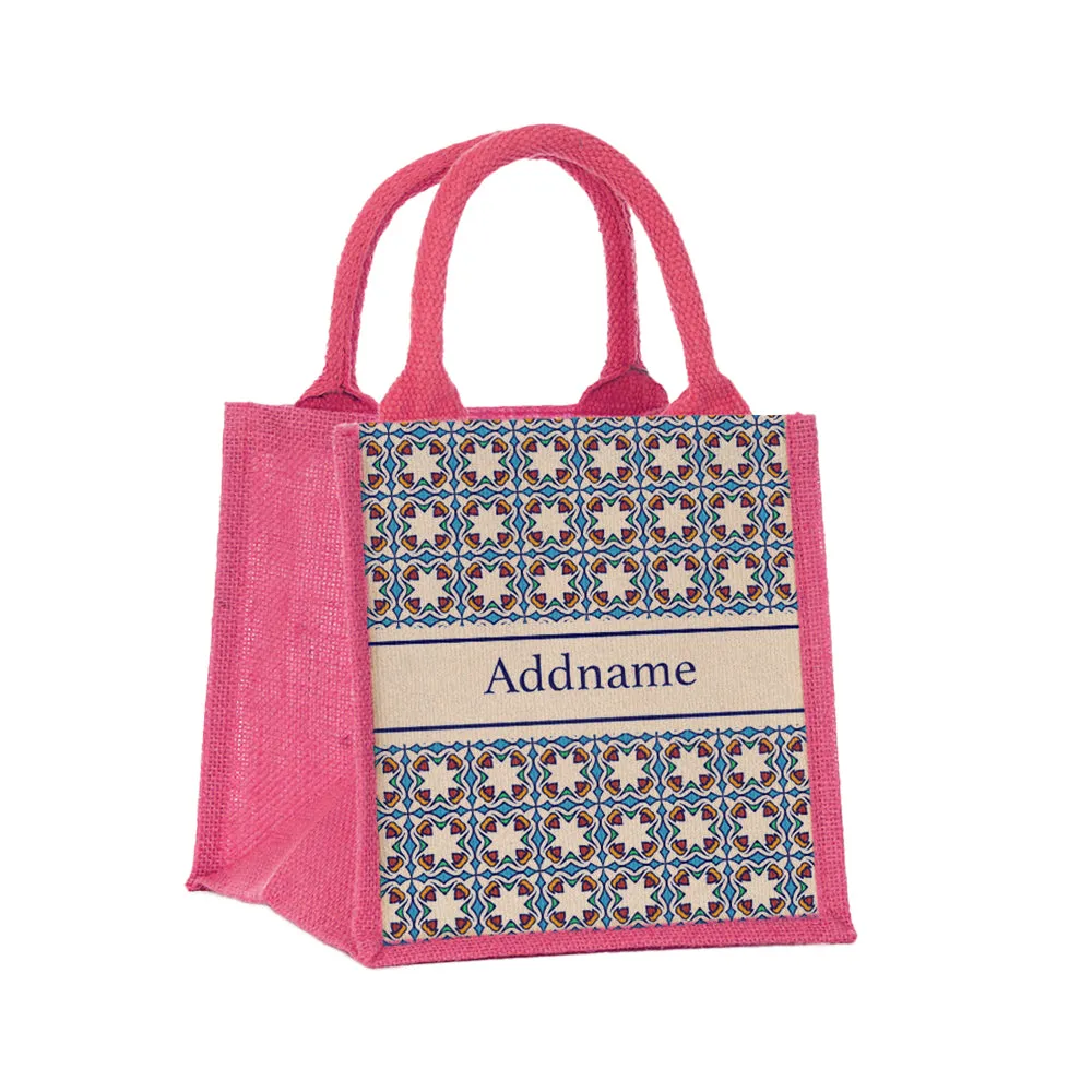Arabesque Pied Jute Tote Bag