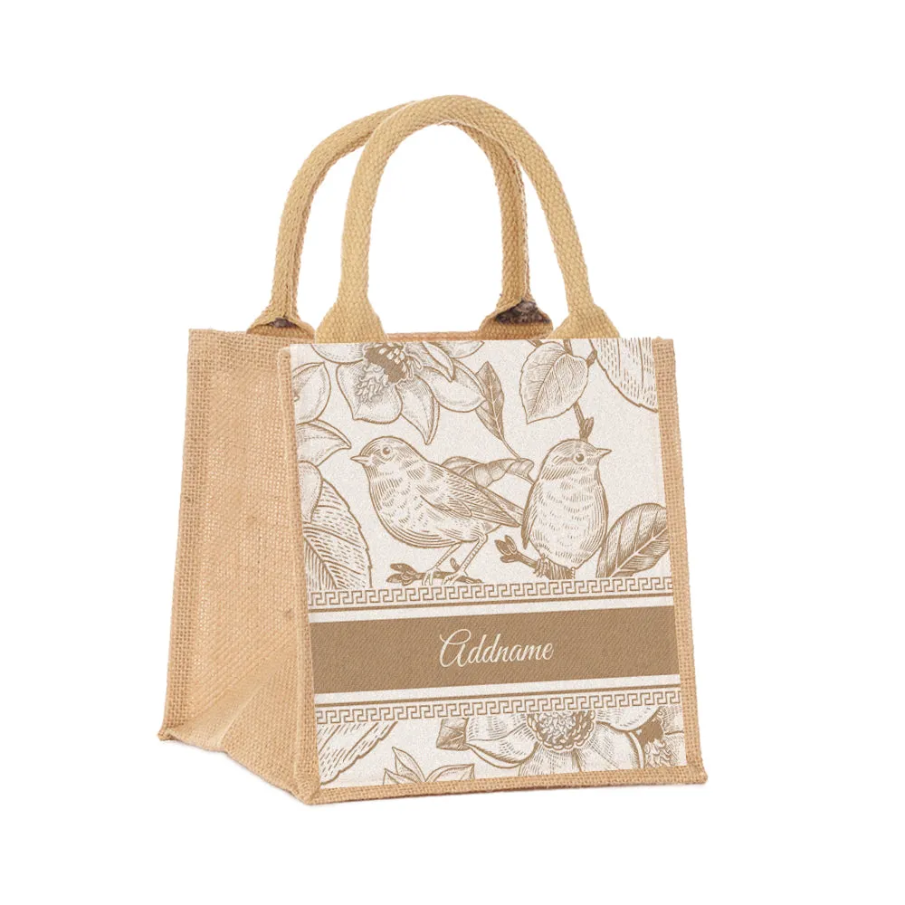 Artline Series Small Jute Tote Bag [FREE Custom Add Name]