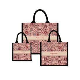 Azulejo Jute Tote Bag