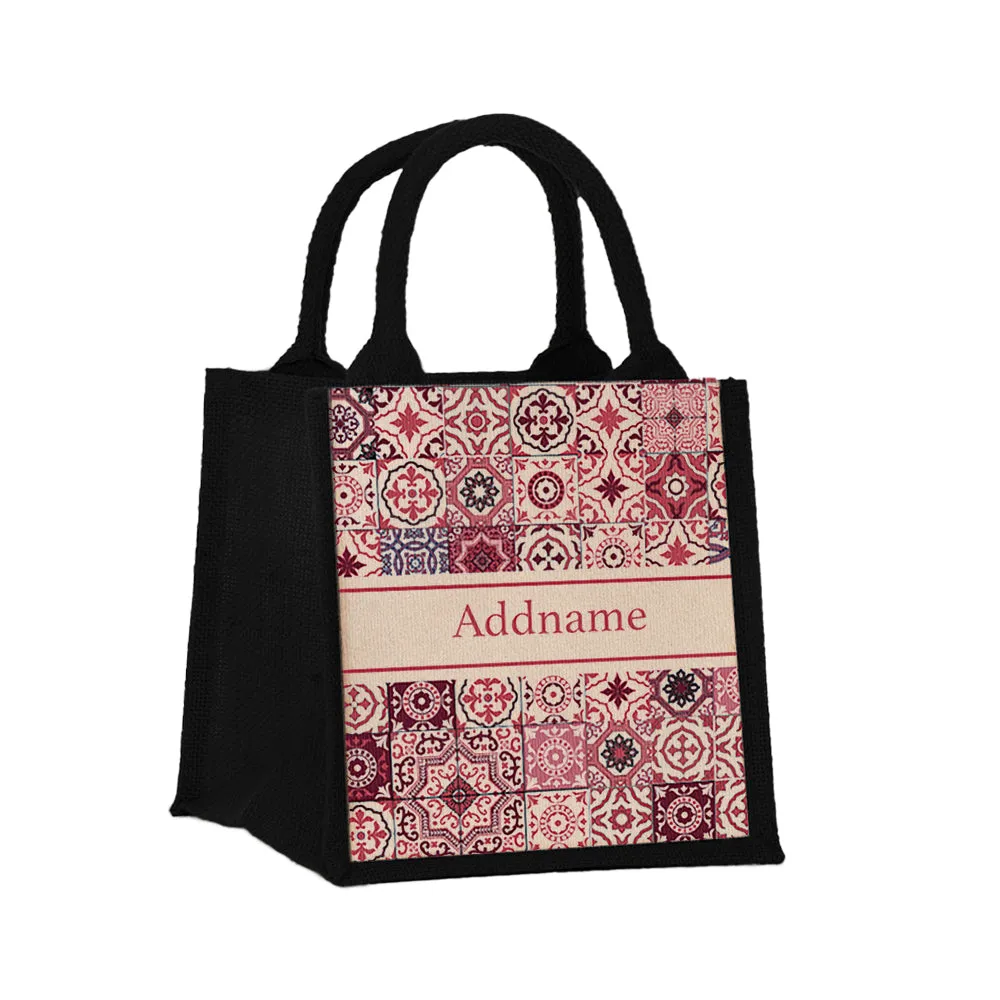 Azulejo Jute Tote Bag