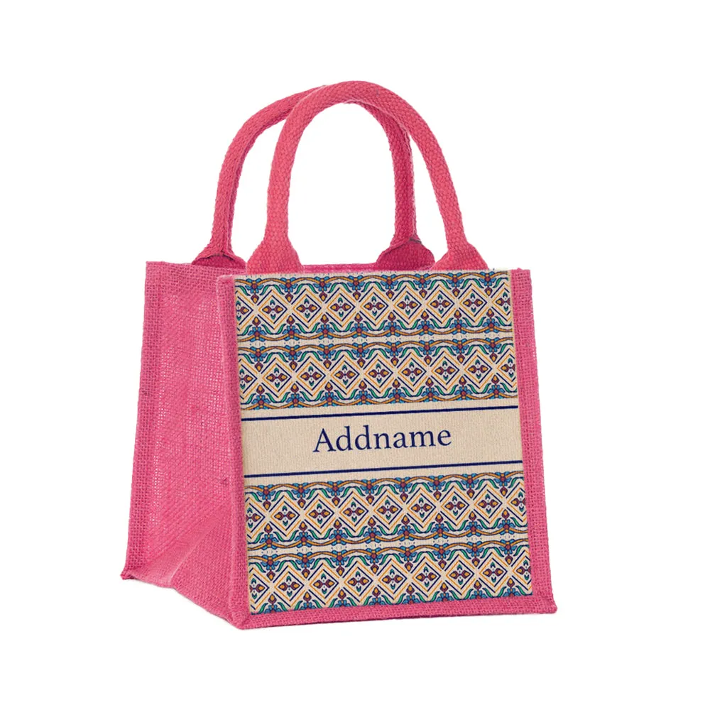 Azulejo Pied Jute Tote Bag