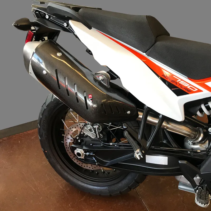 E-Line Muffler Bag/Heat Shield for 2019-21 KTM 790/890R Adventure | MHS79020