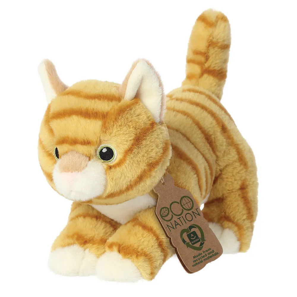 Eco Nation Orange Tabby Cat Soft Toy