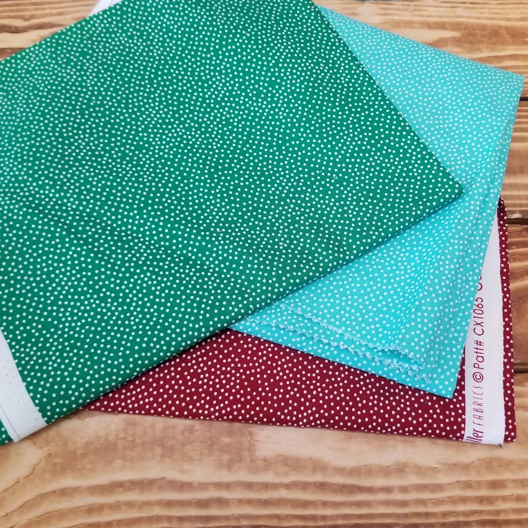 End of Bolt: 1 yard cuts- Total of 3 yards of Michael Miller Micro Dots- Remnants As pictured