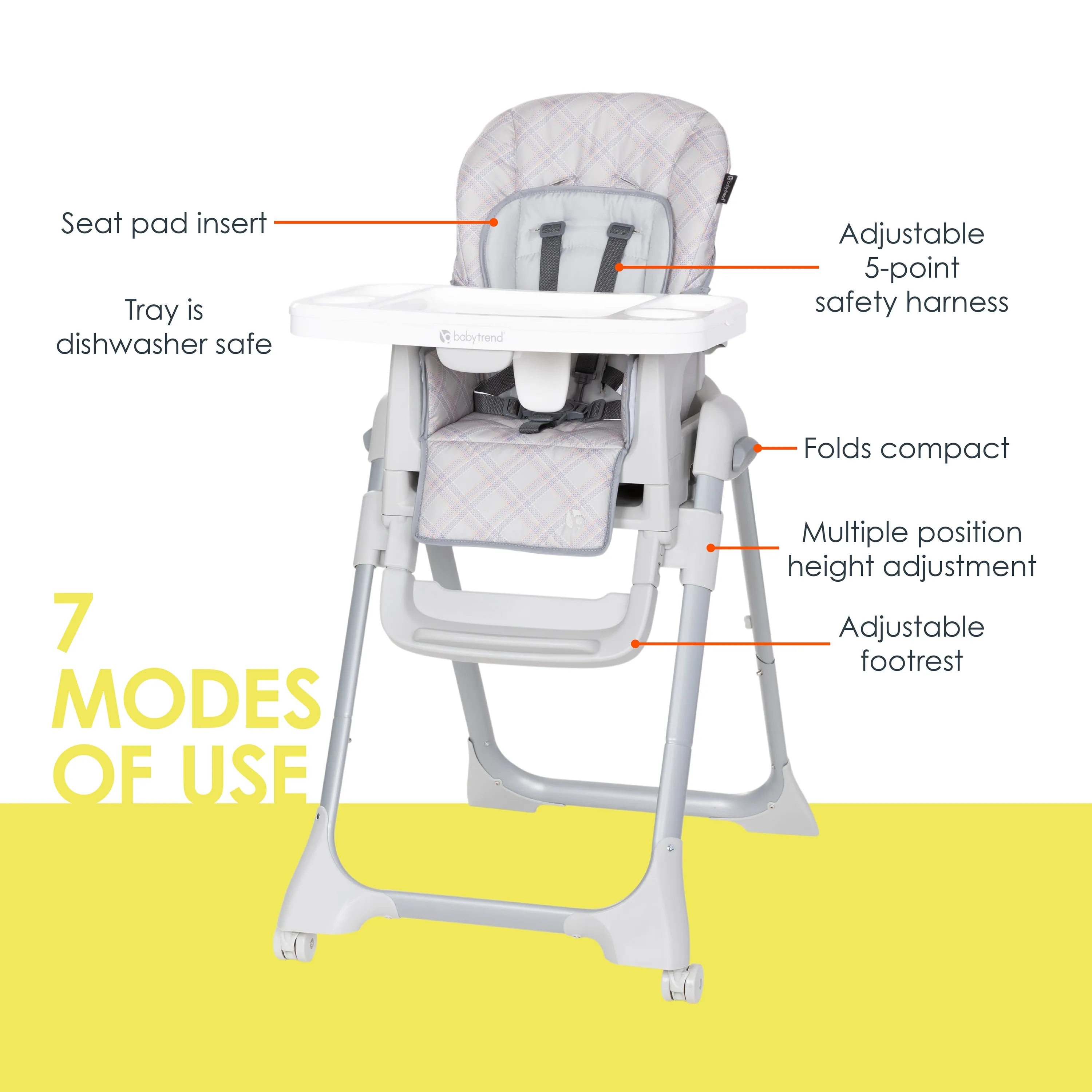 Everlast 7-in-1 High Chair - Madrid Plaid (Target Exclusive)