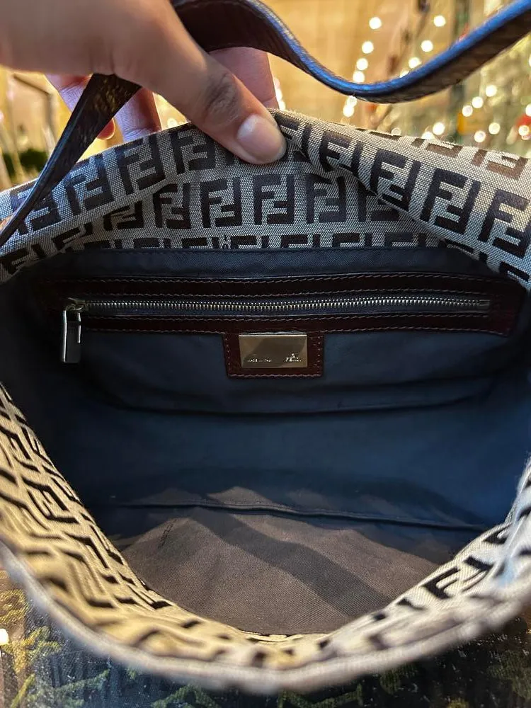 Fendi FF Mamma Baguette Brown