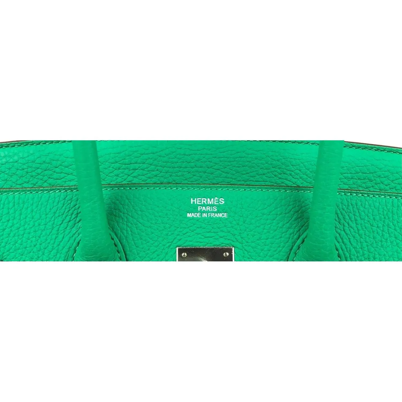 Luxurious HERMES Birkin 35 in Chic Menthe Mint Green - Premium Designer Handbag