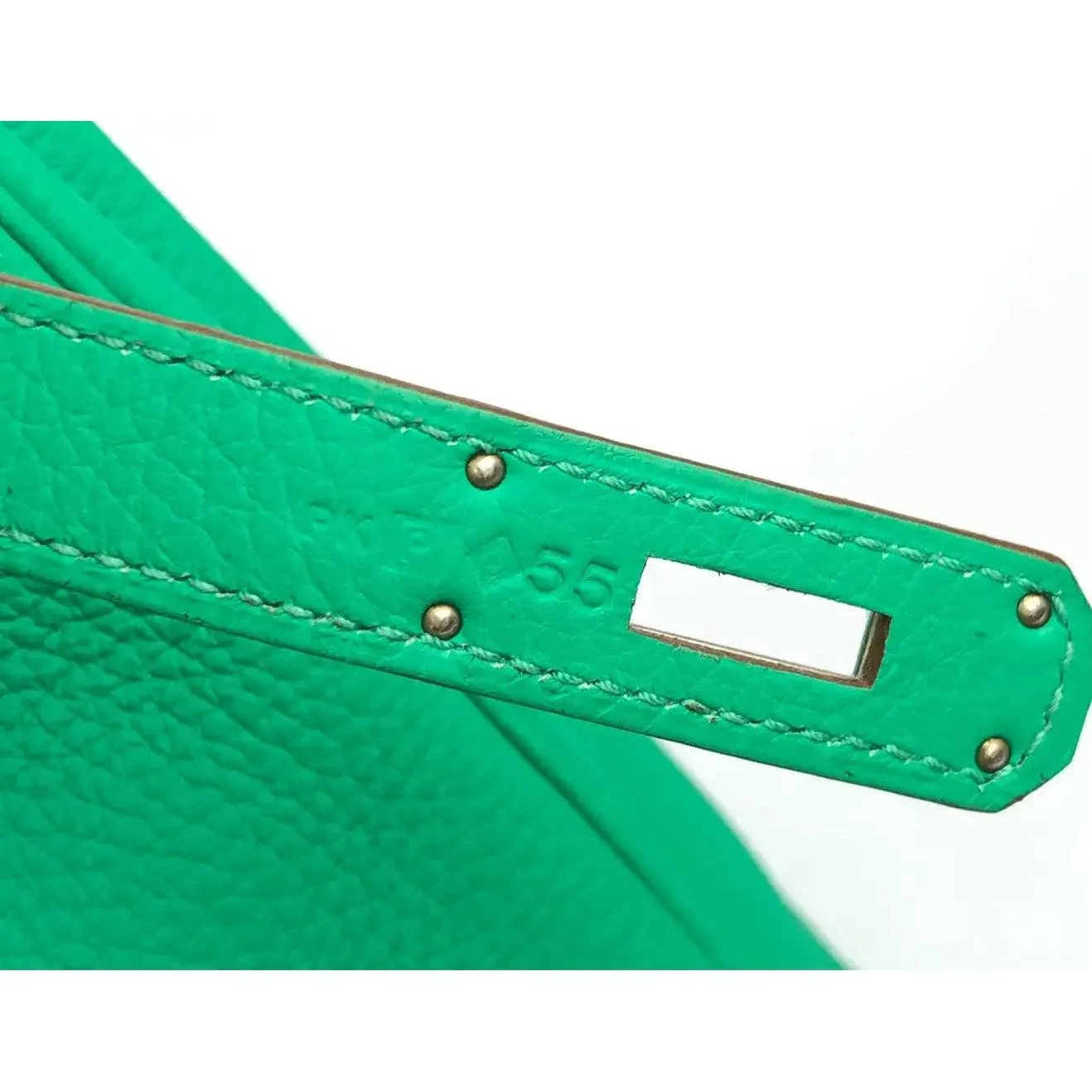 Luxurious HERMES Birkin 35 in Chic Menthe Mint Green - Premium Designer Handbag