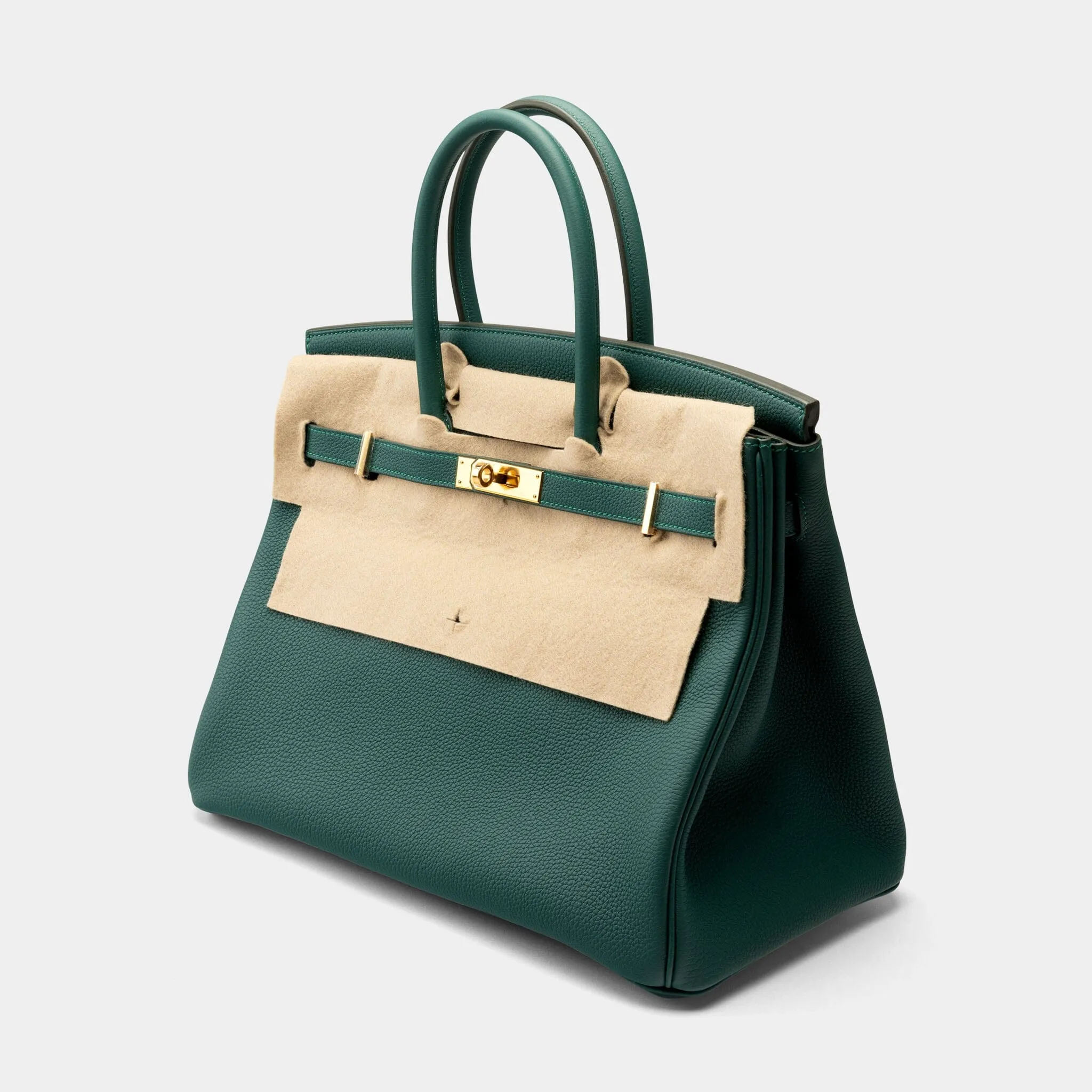 Hermès Birkin 35 Veau Togo Malachite New Full Set