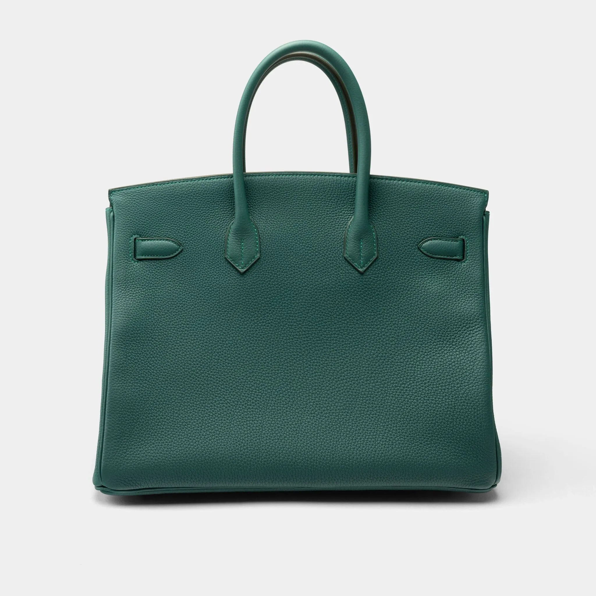 Hermès Birkin 35 Veau Togo Malachite New Full Set