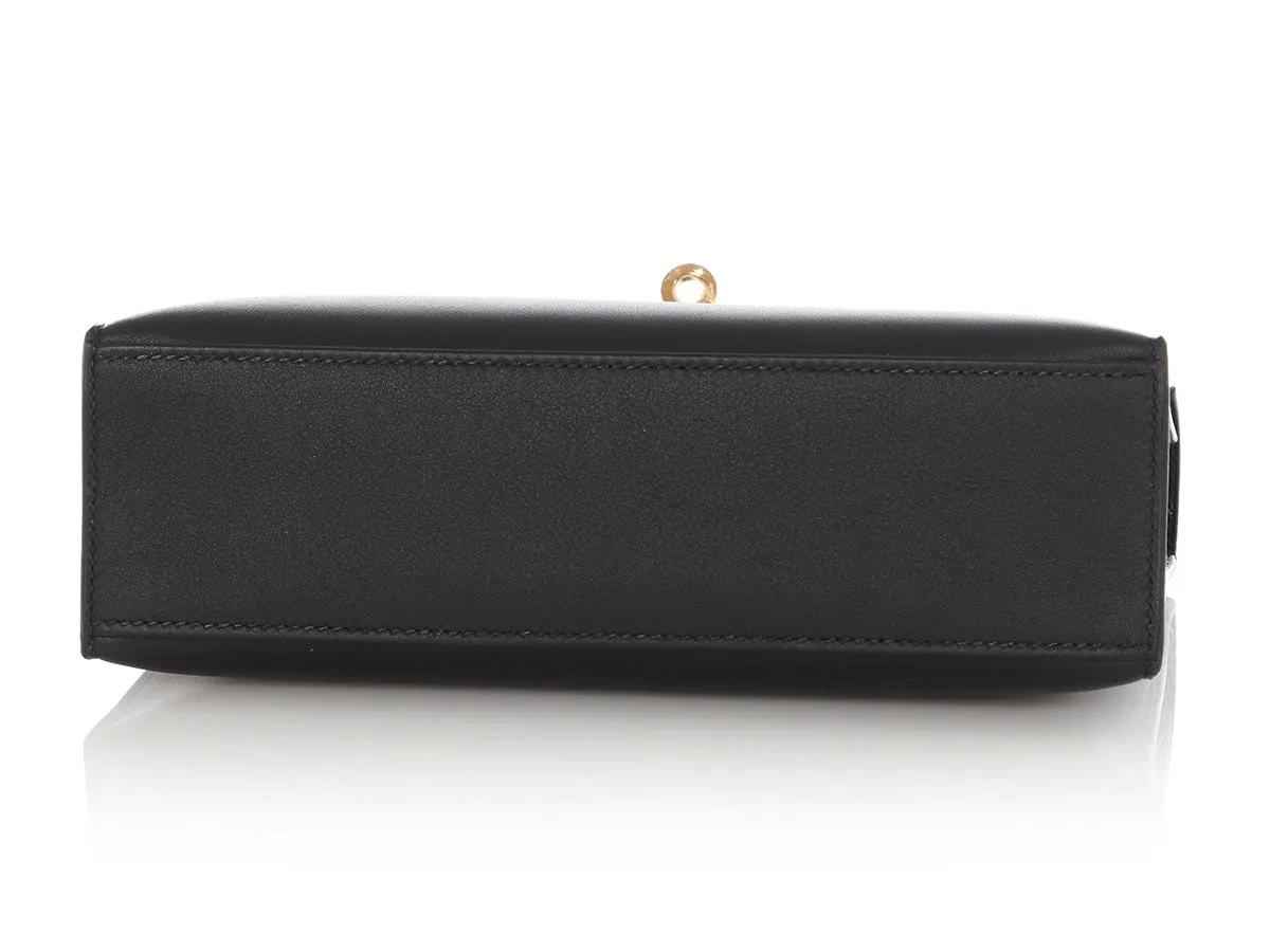 Hermès Black Swift Kelly Pochette