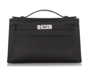 Hermès Black Swift Kelly Pochette