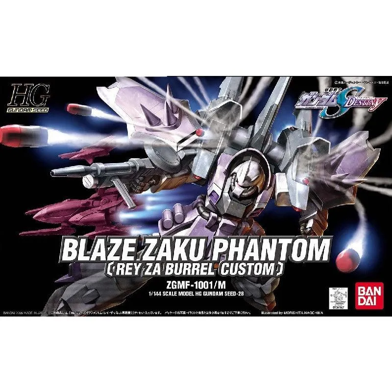 HGGD 1/144 No.028 ZGMF-1001/M Blaze Zaku Phantom [Rey Za Burrel Custom]