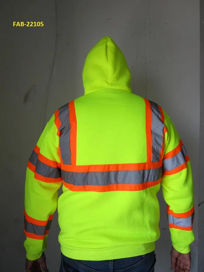 High Visibility Reflective Jacket with Hood  FAB-22105