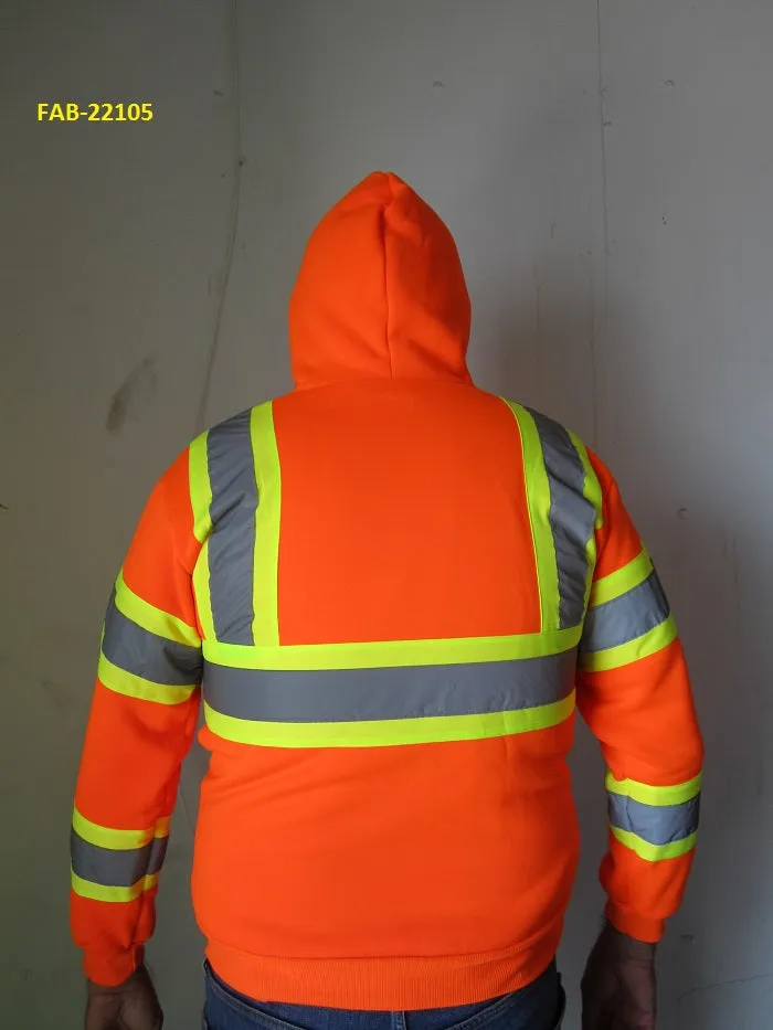 High Visibility Reflective Jacket with Hood  FAB-22105