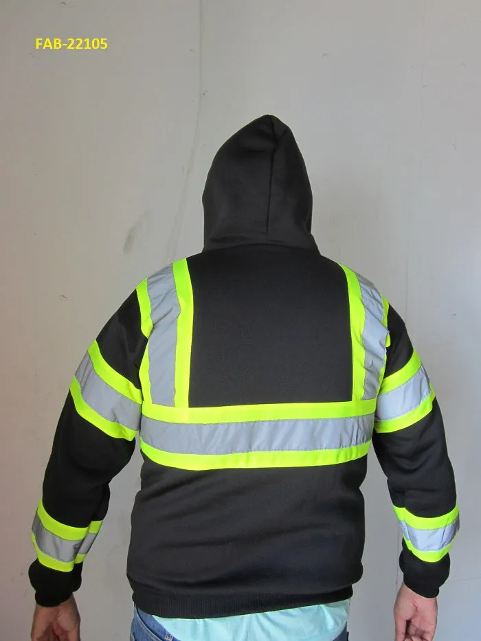 High Visibility Reflective Jacket with Hood  FAB-22105