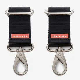 JEM   BEA - Stroller Straps - Silver