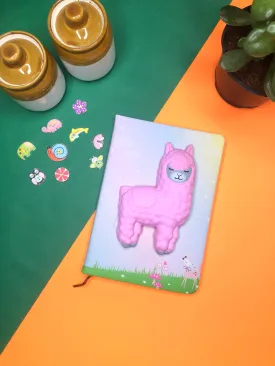 LAMMA 3D | PLUSHIE A5 Size Diary | Ruled page | Bookmark String |