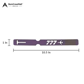 LASER-CUT CREW 777 BAG TAG
