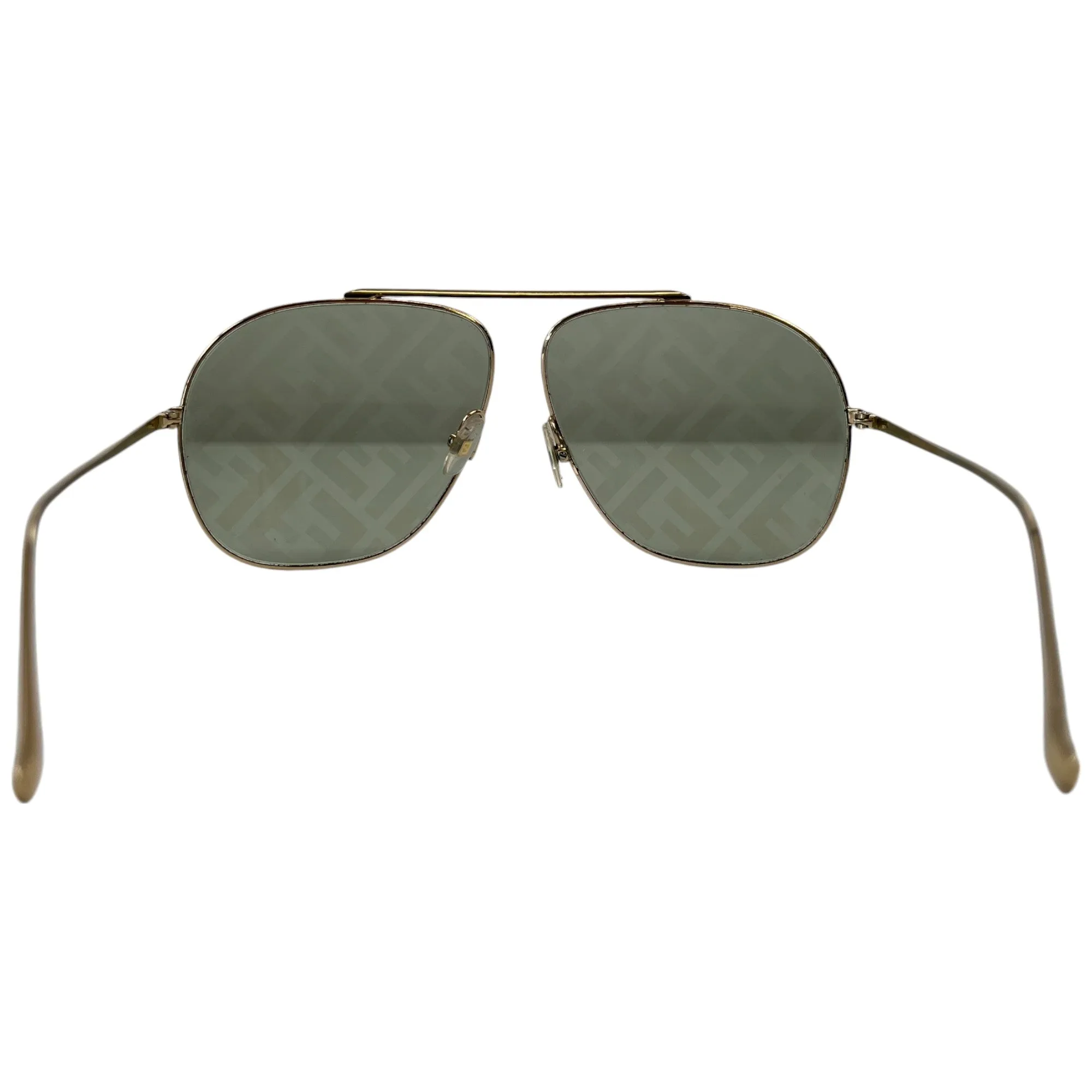 Men's Ff Monogram Sunglasses Gold