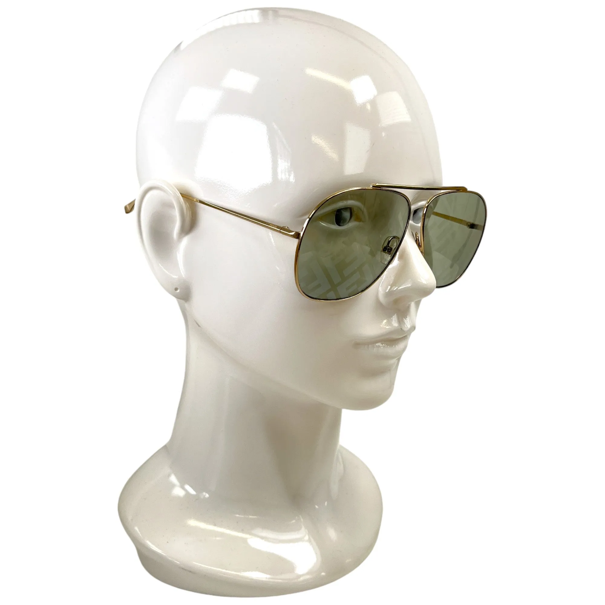 Men's Ff Monogram Sunglasses Gold