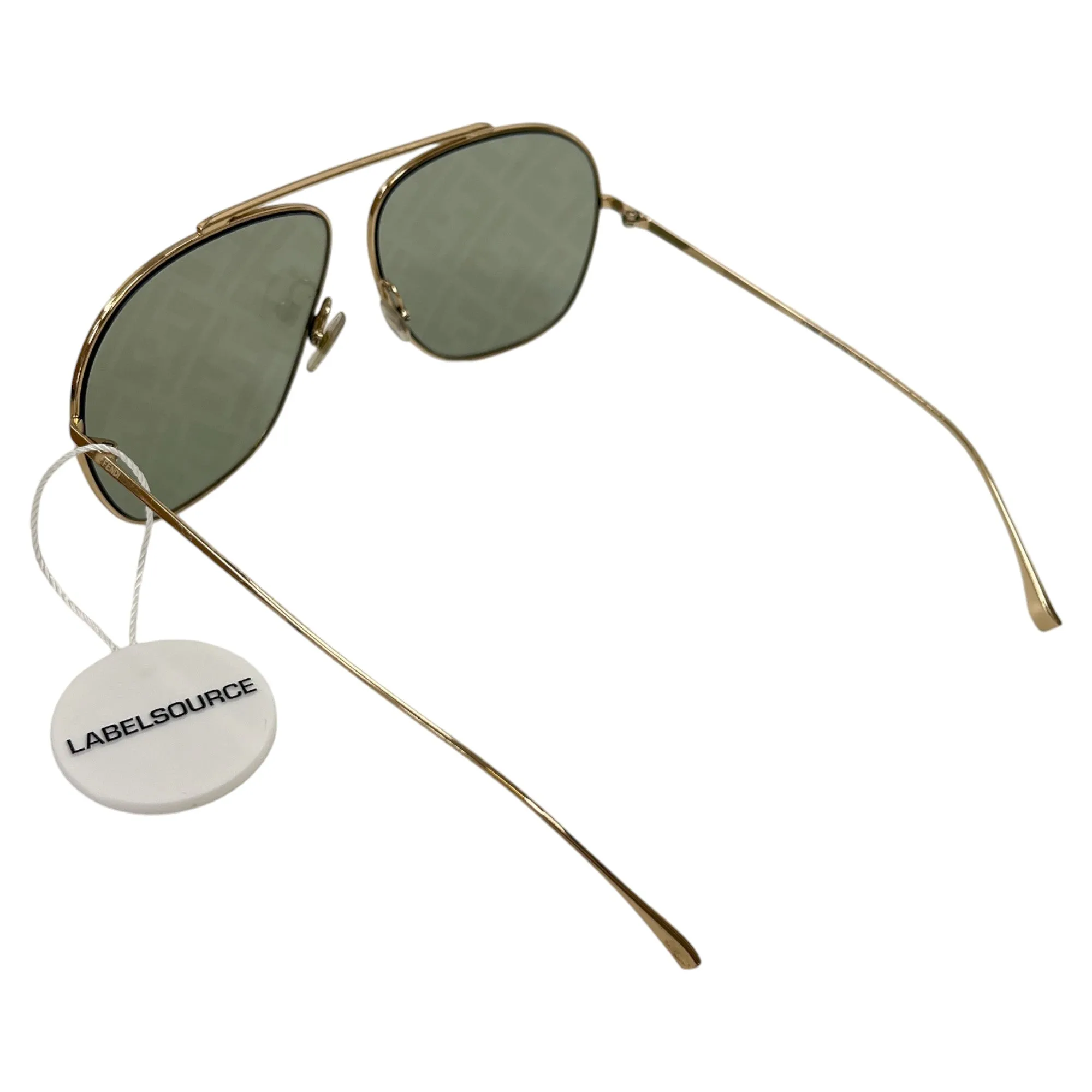 Men's Ff Monogram Sunglasses Gold