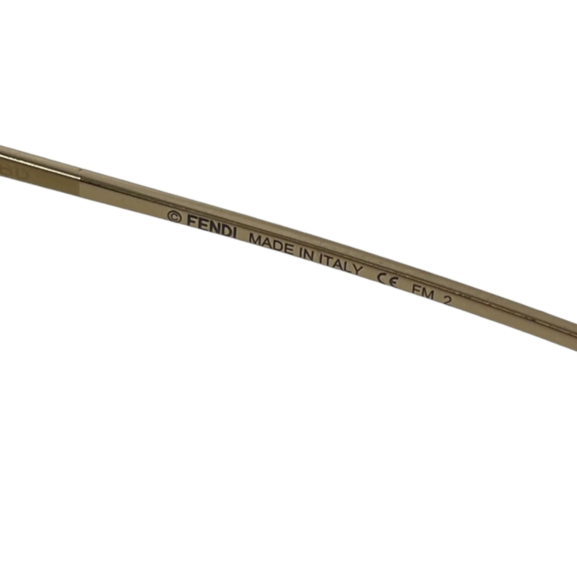 Men's Ff Monogram Sunglasses Gold