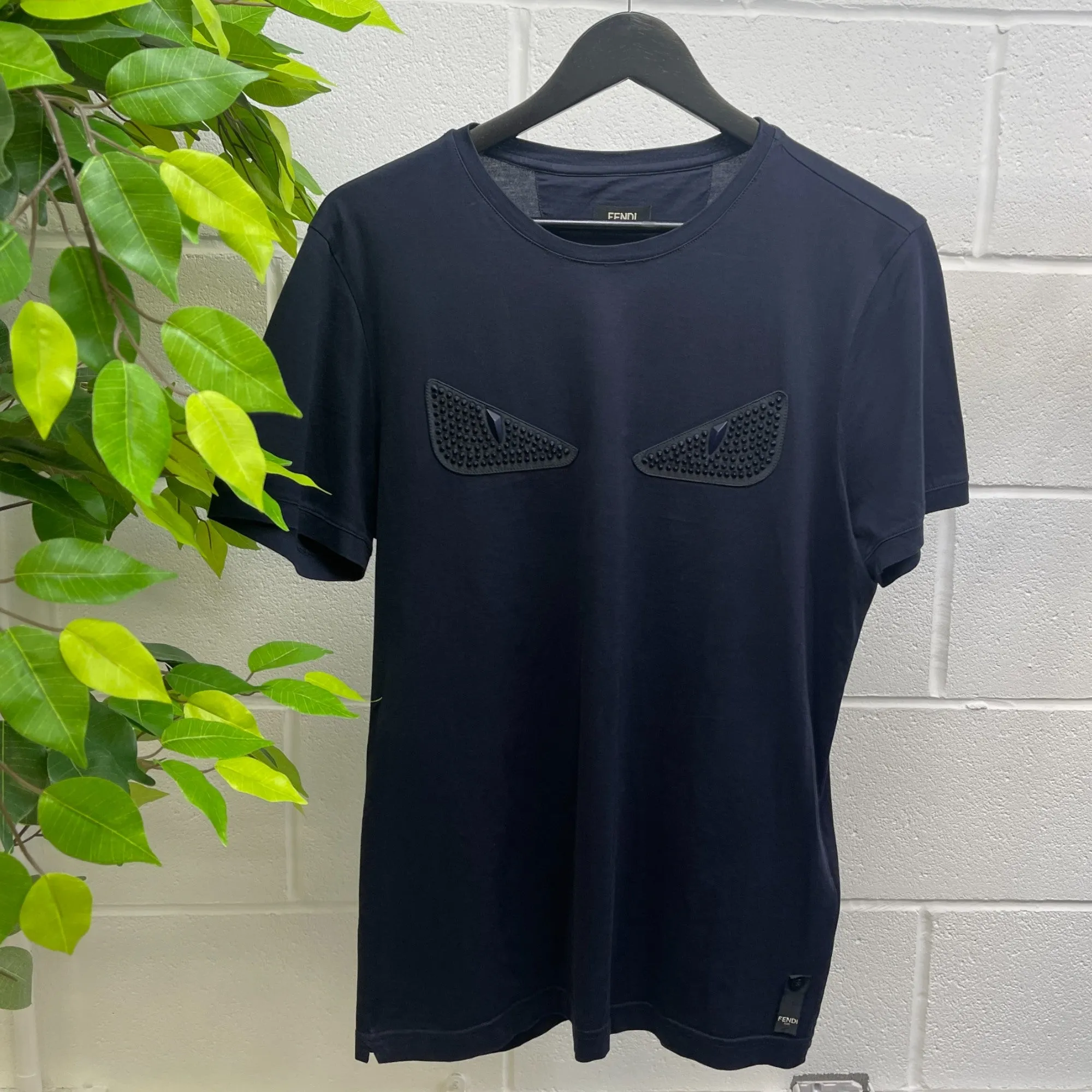 Men's Spike Monster Eye T-Shirt Navy Size IT 50 / UK L