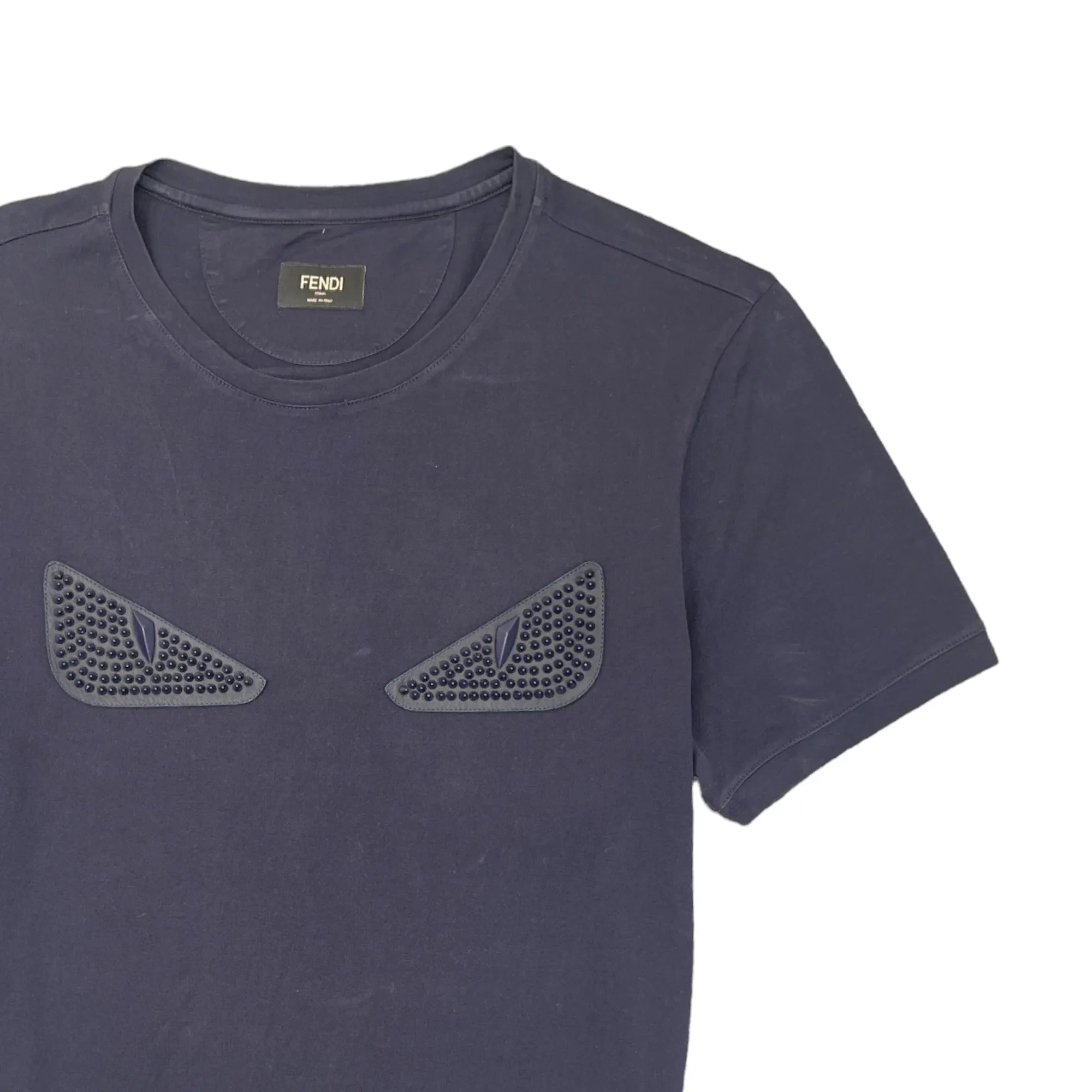 Men's Spike Monster Eye T-Shirt Navy Size IT 50 / UK L