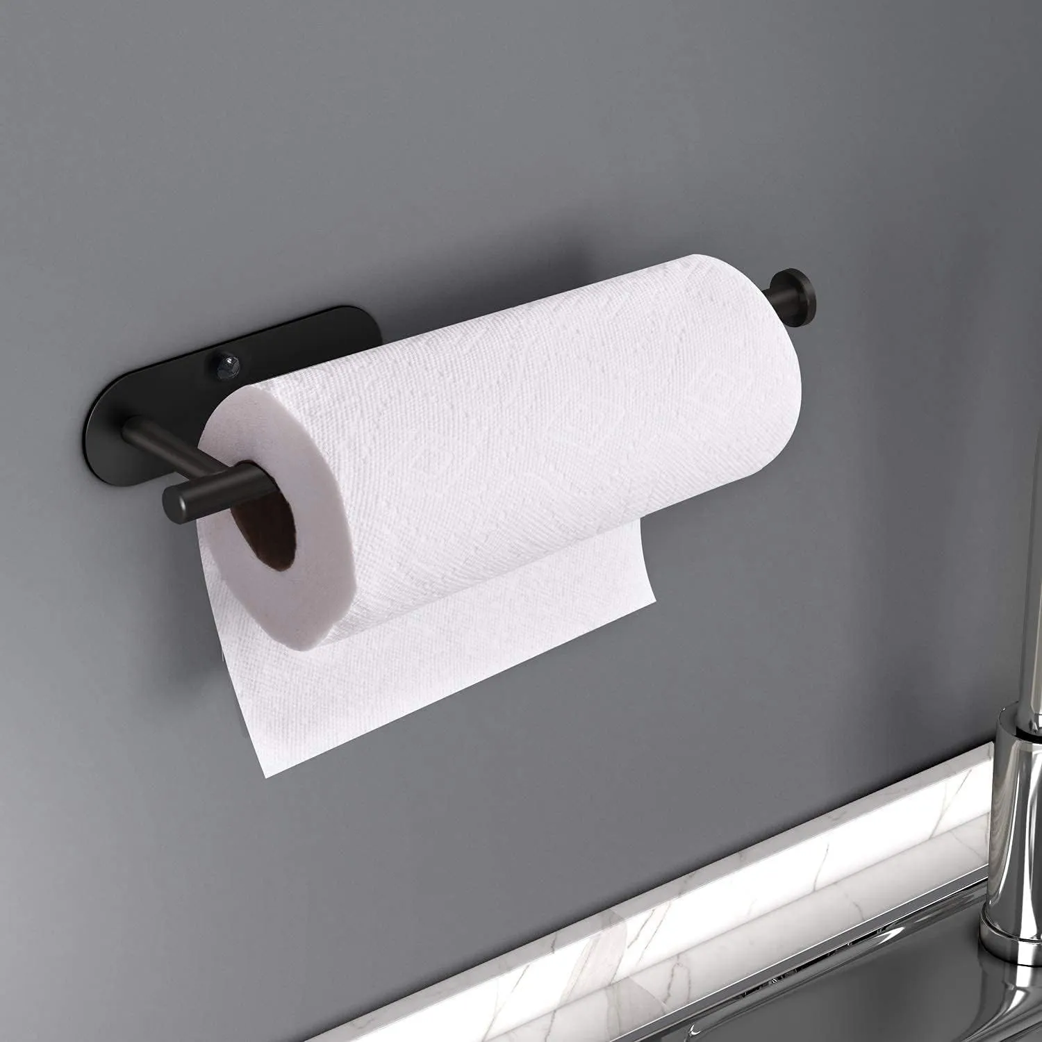 Pack of 3 Free Standing Paper Towel Holder Creative Tissue Holder For Bathroom And Kitchen