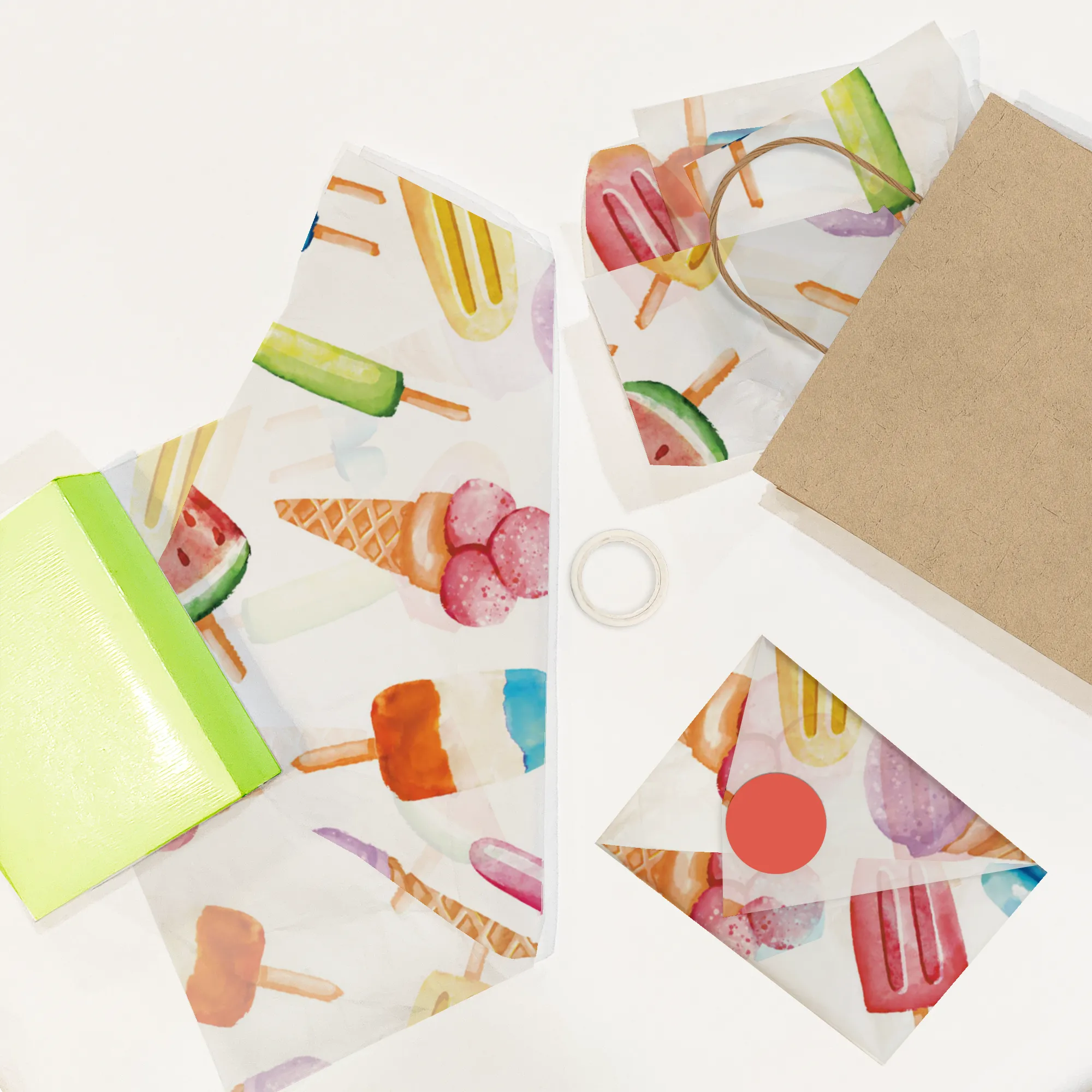 Popsicles Designer Tissue Paper for Gift Bags