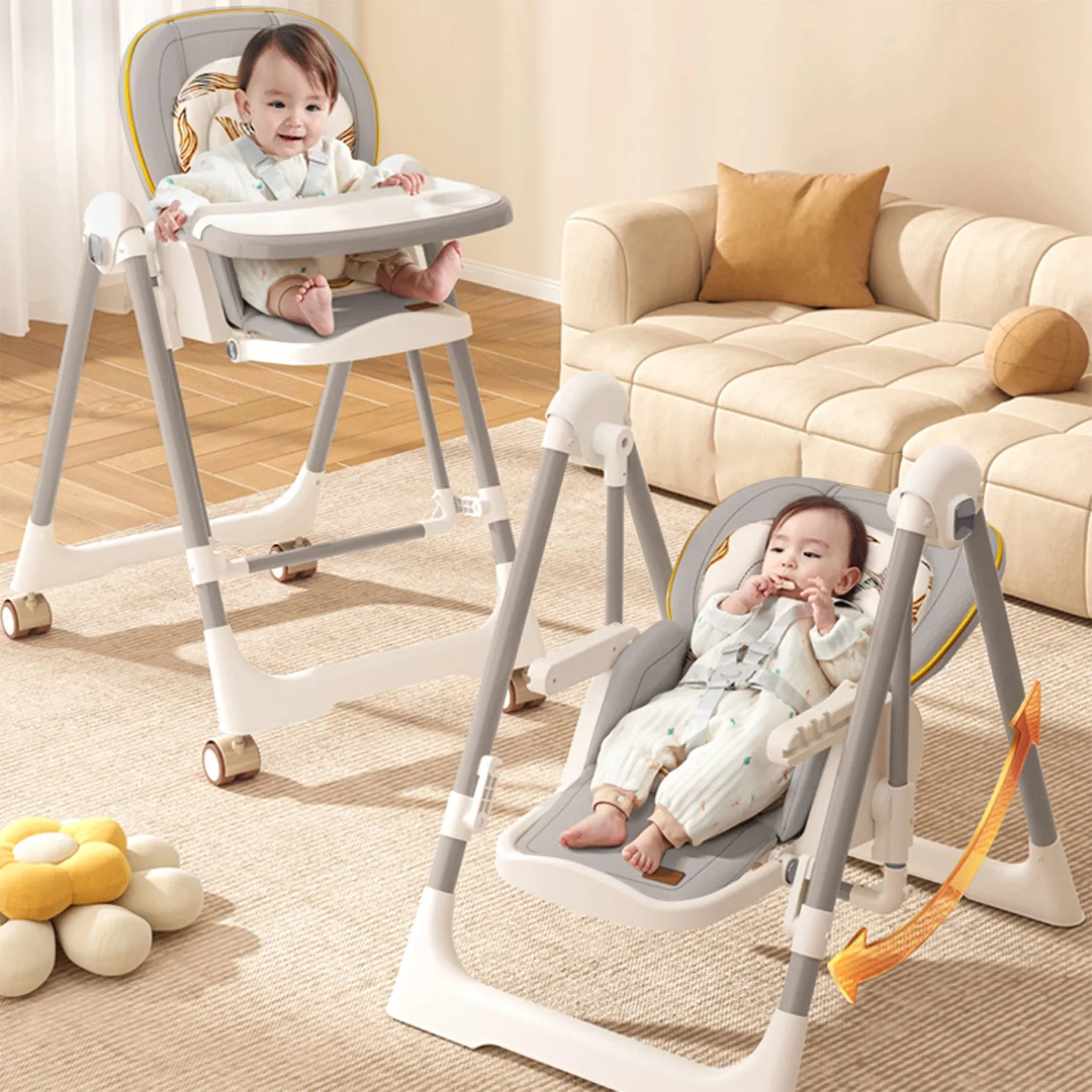 R for Rabbit Marshmallow Smart High Chair