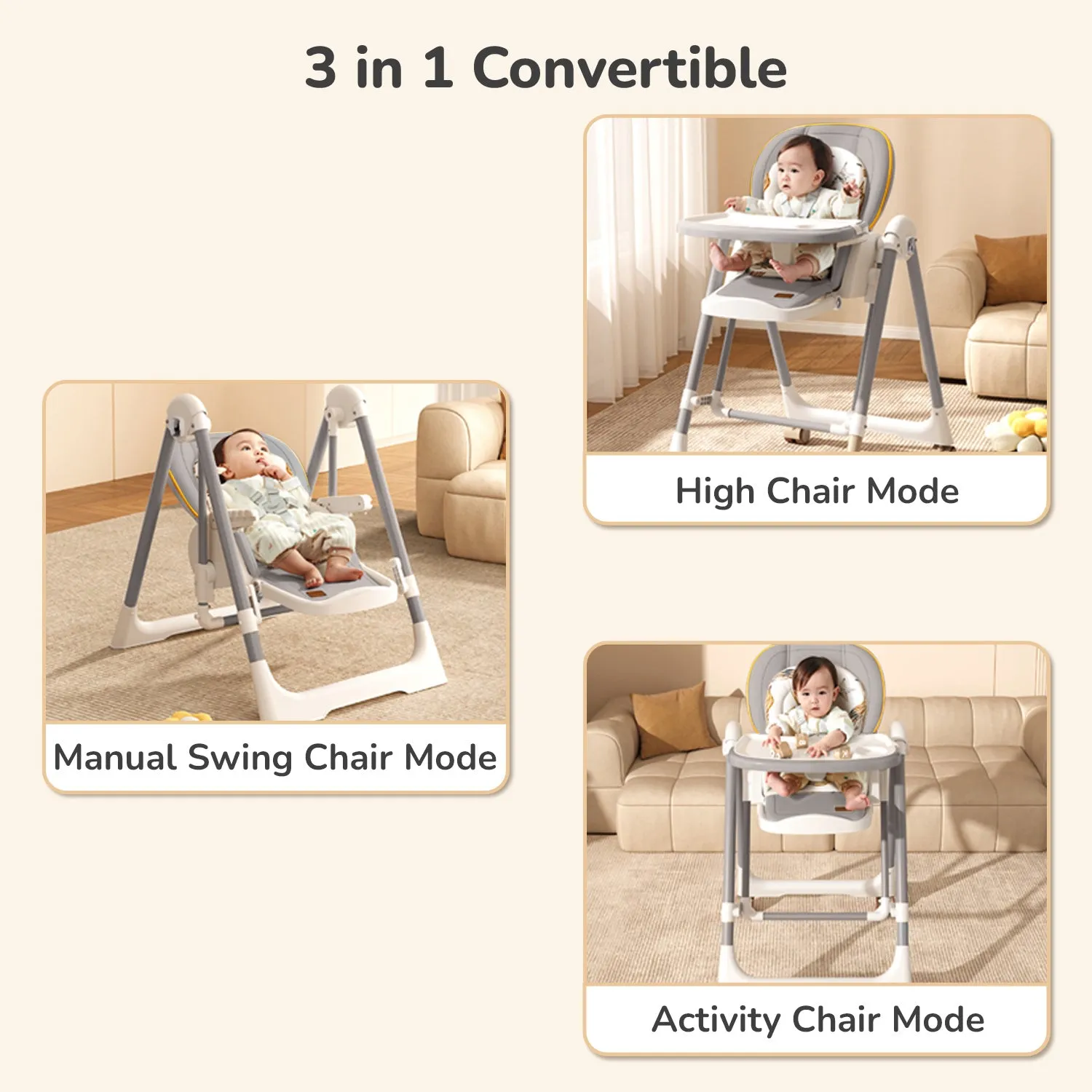 R for Rabbit Marshmallow Smart High Chair
