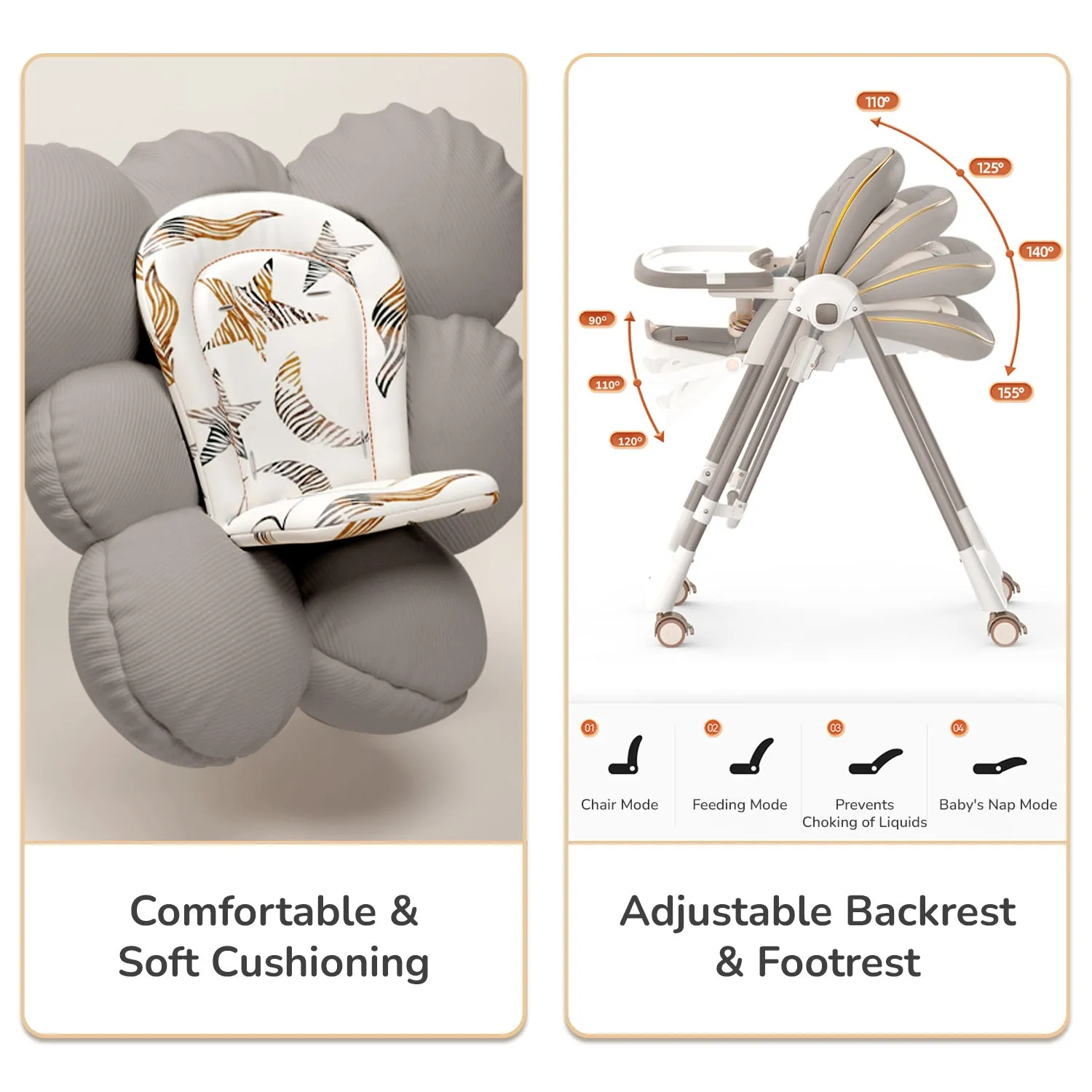 R for Rabbit Marshmallow Smart High Chair