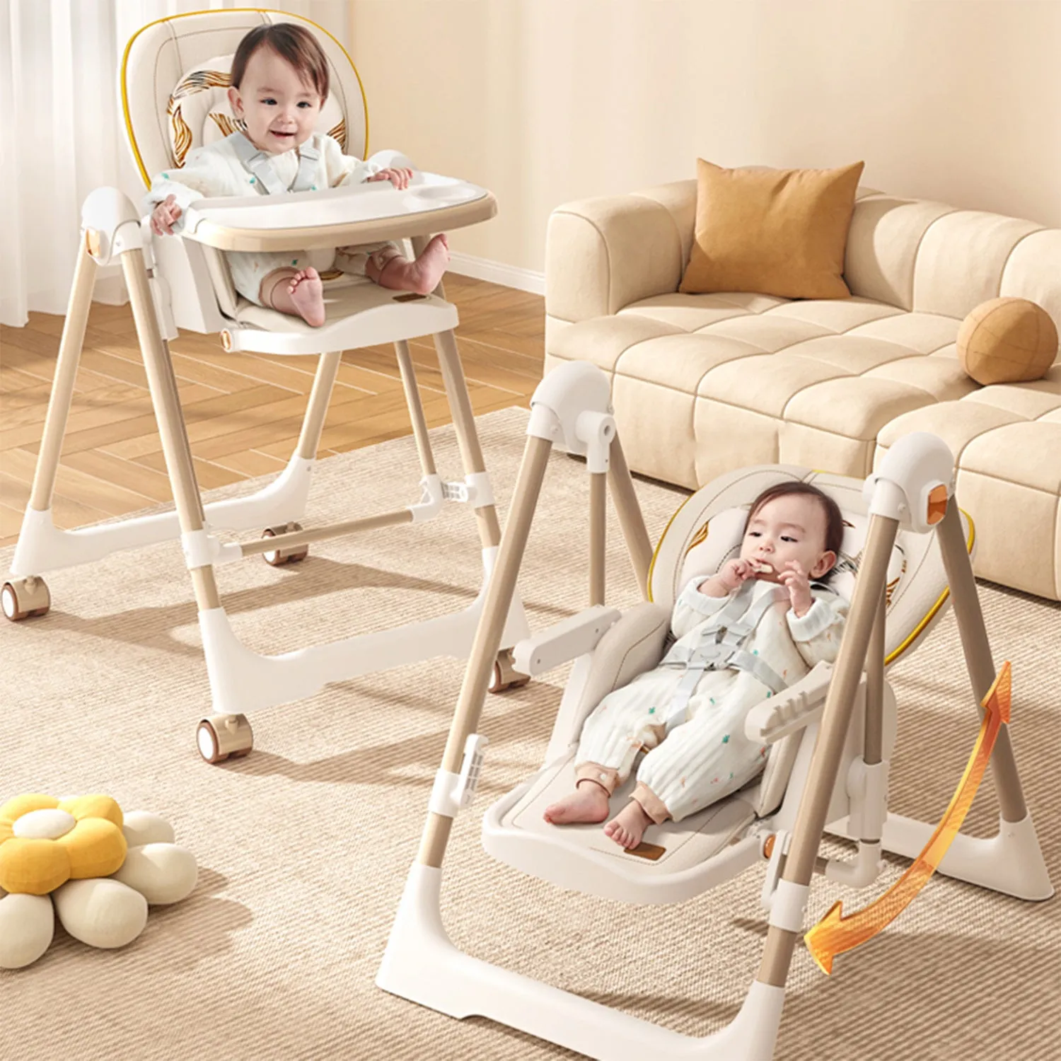 R for Rabbit Marshmallow Smart High Chair