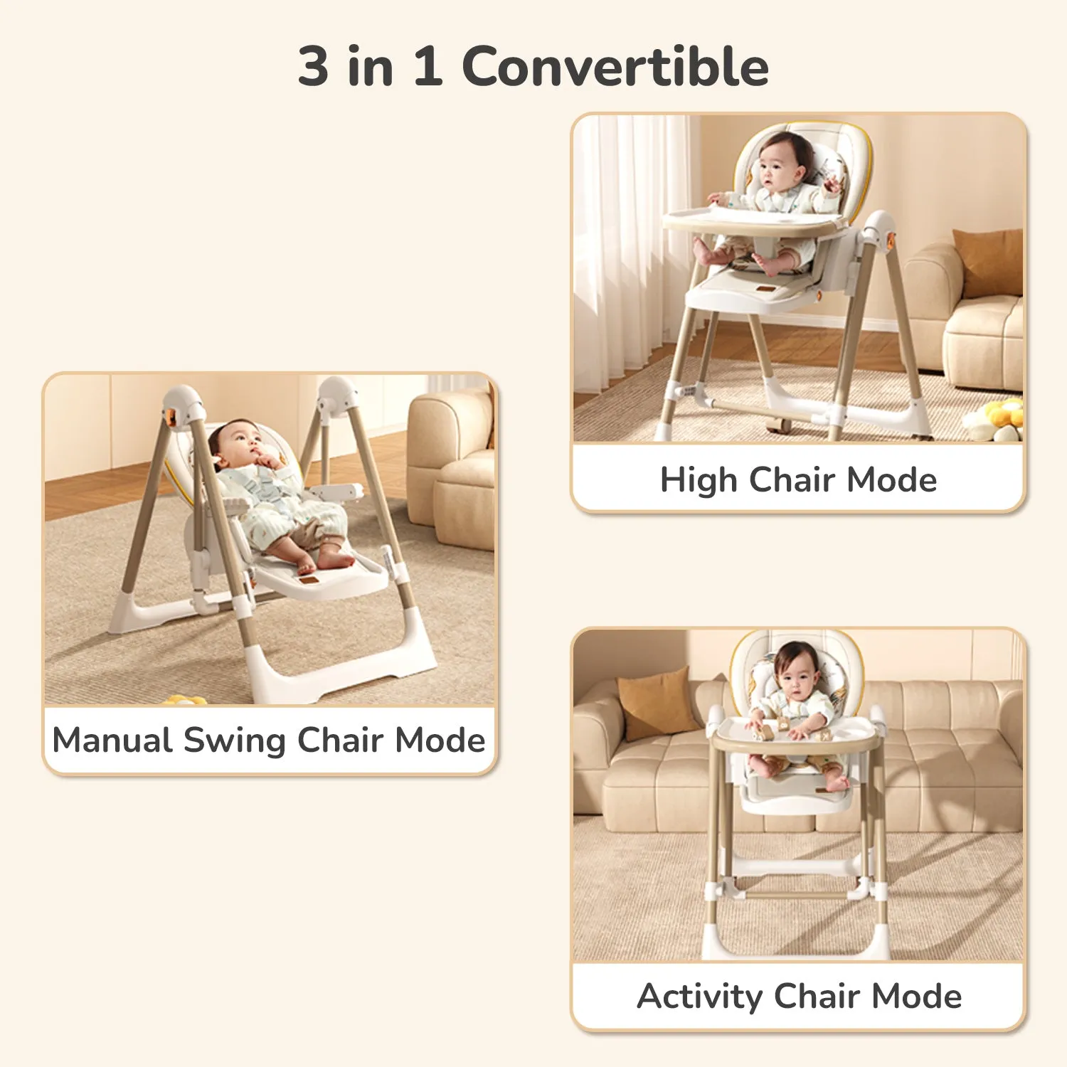 R for Rabbit Marshmallow Smart High Chair