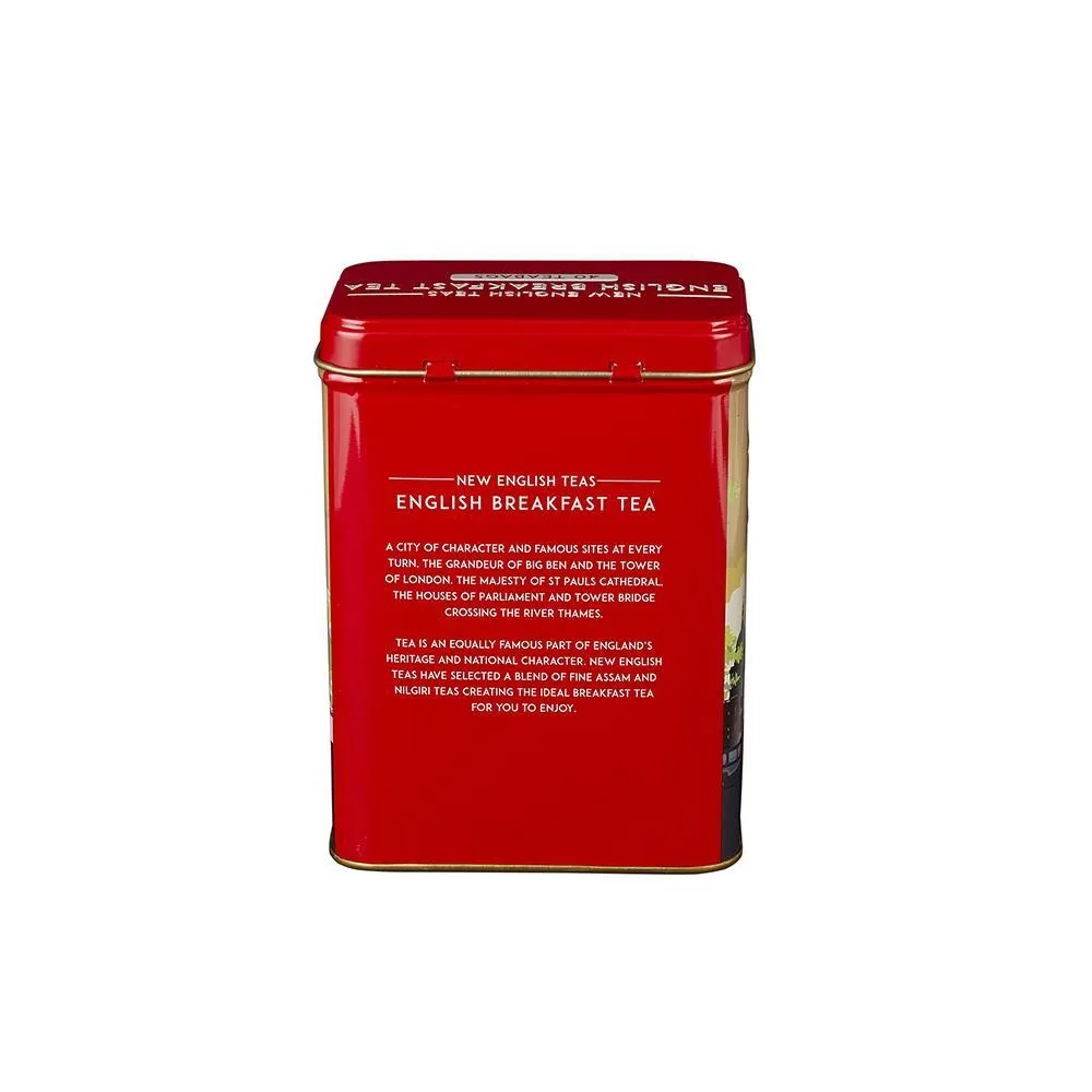 Retro London Travel English Breakfast Tea Tin With 40 Teabags