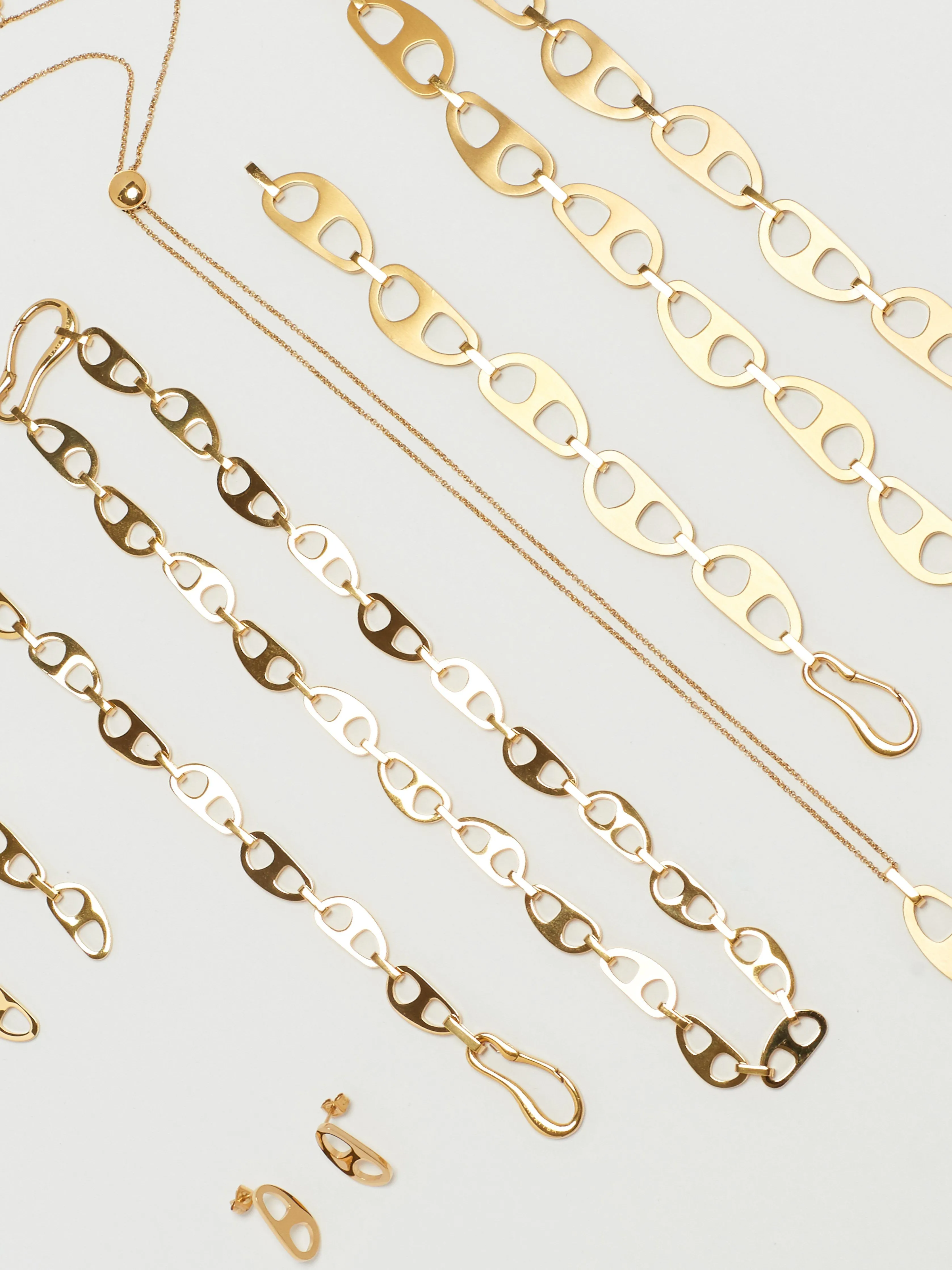 Small Gold Tab Necklace