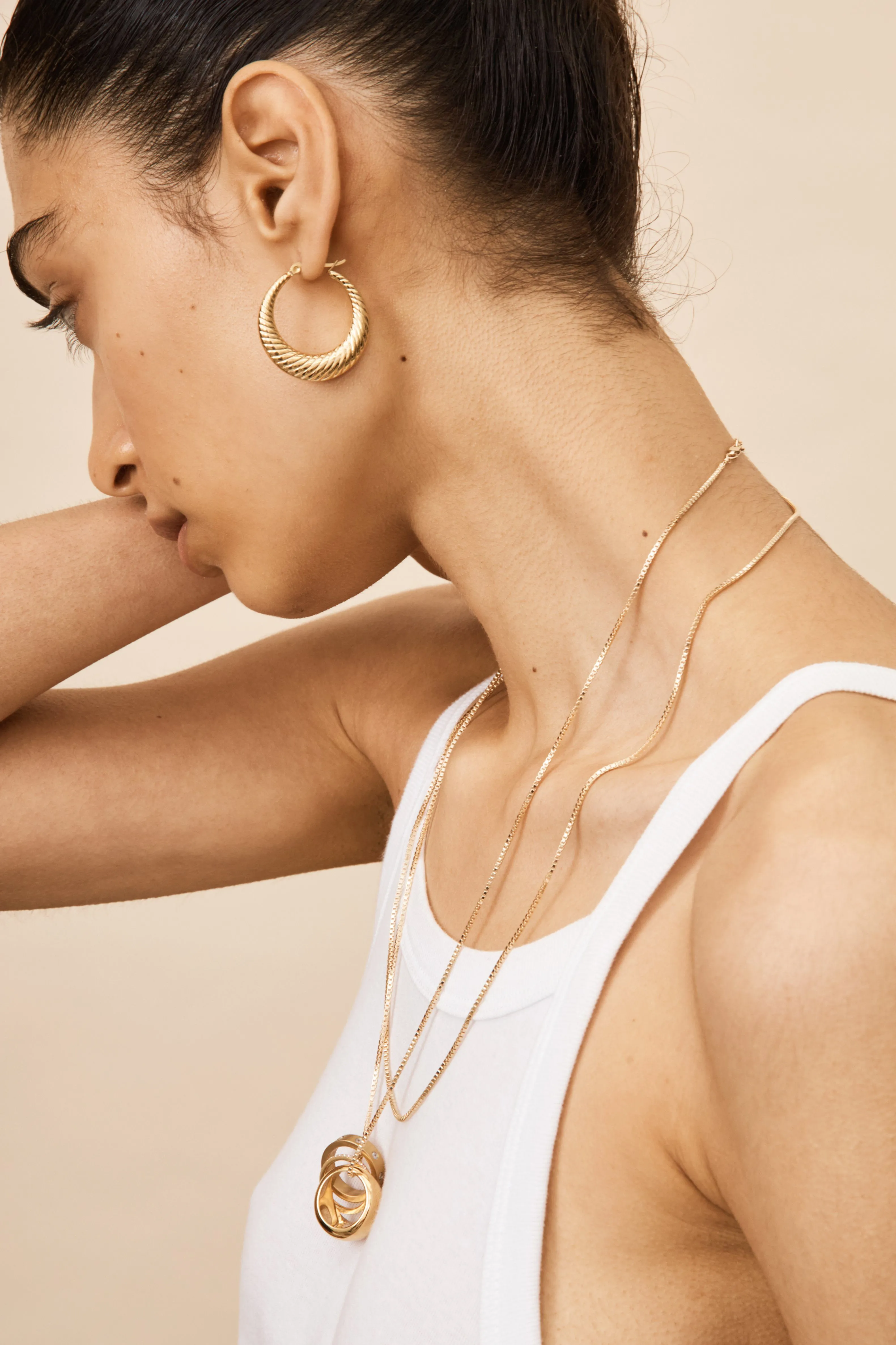 Small Spiral Hoops