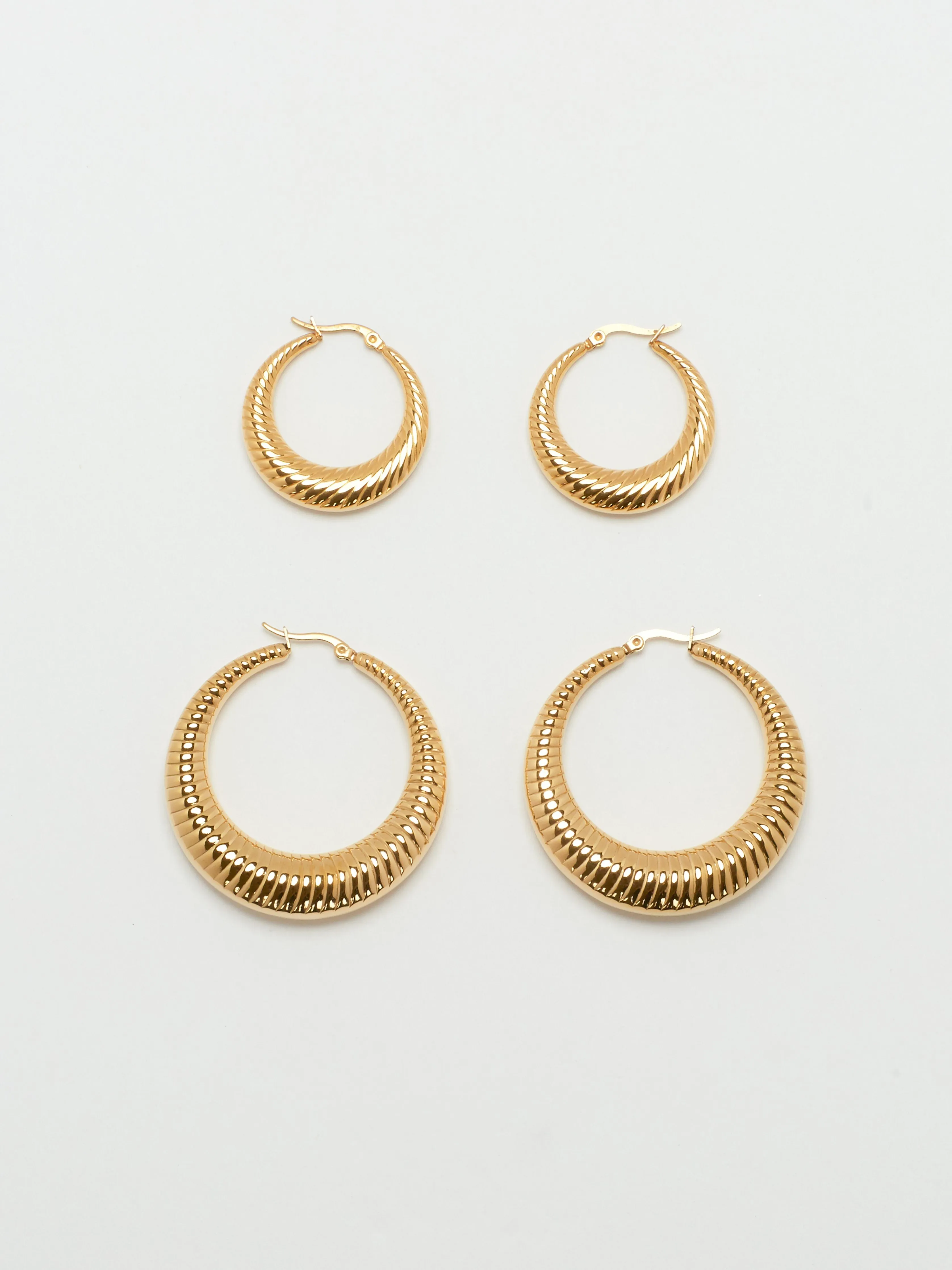 Small Spiral Hoops