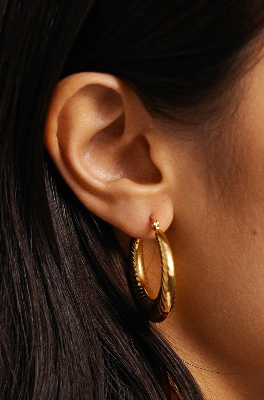 Small Spiral Hoops