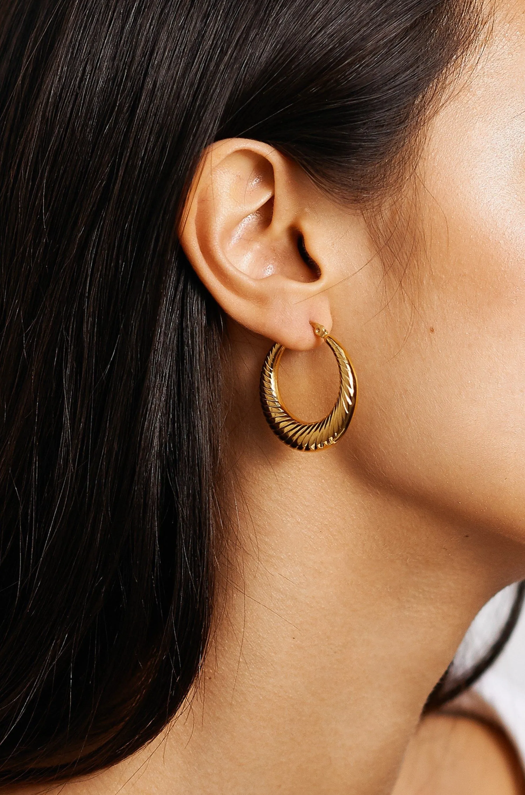 Small Spiral Hoops